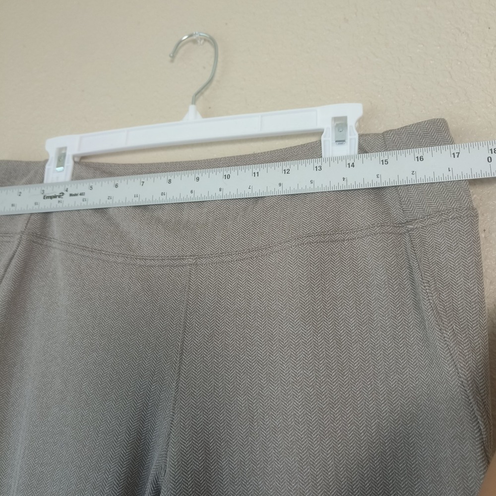 Athleta Delancey Skyline Zip-Up Ankle Herringbone Leggings for Women Sz XL Beige - Picture 4 of 11